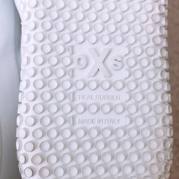 NEW O.X.S. Woobie White High Top Sneakers Leather Size 11 New in Box Retail $288 - Picture 9 of 12